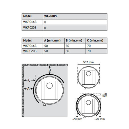 Apsauginis skydas WL200PC