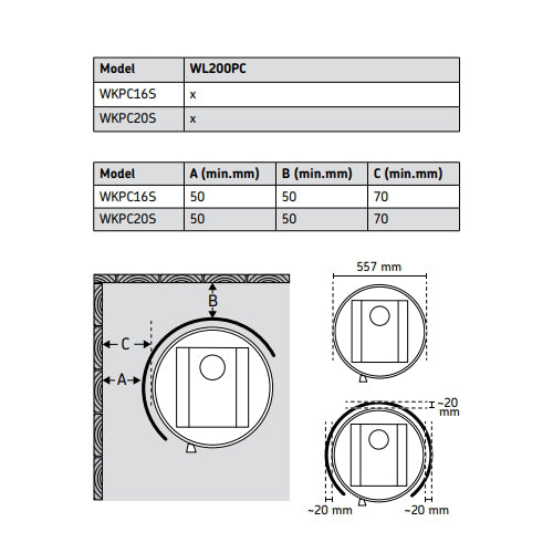 Apsauginis skydas WL200PC