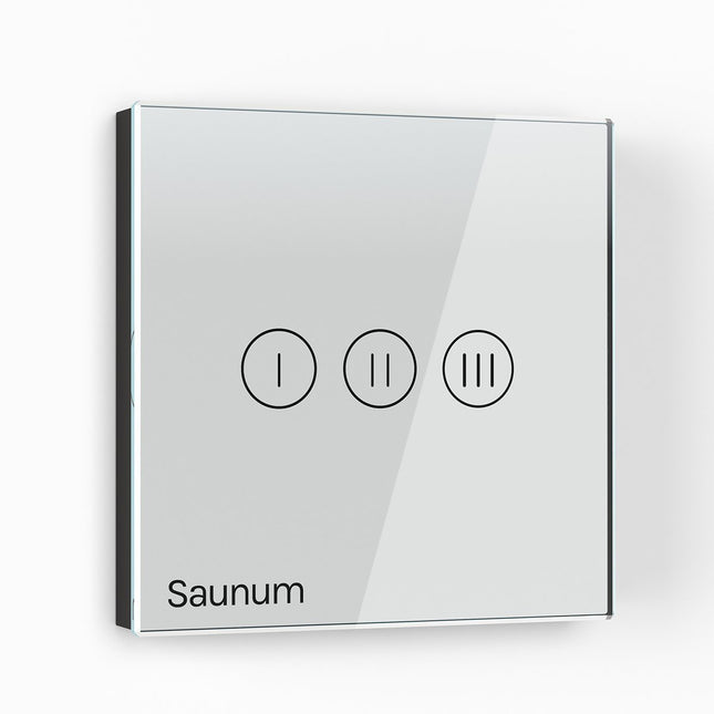 Jutiklinis jungiklis Saunum Base įrenginiui baltas