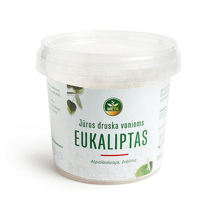 Juodosios jūros druska su su eukaliptų et. aliejumi 350 g.