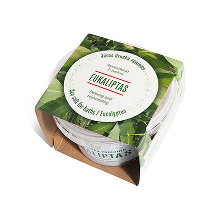 Juodosios jūros druska su su eukaliptų et. aliejumi 350 g.
