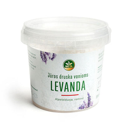 Juodosios jūros druska su su levandų et. aliejumi 350 g.
