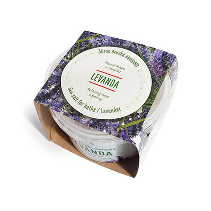 Juodosios jūros druska su su levandų et. aliejumi 350 g.
