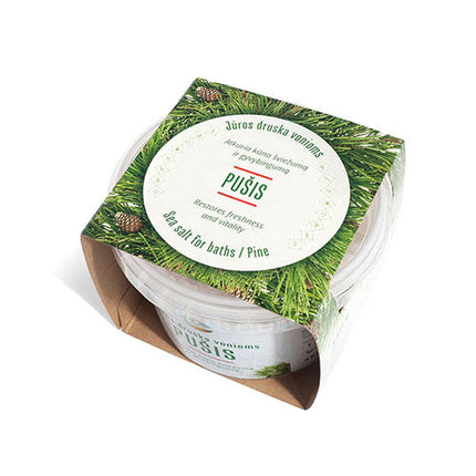 Juodosios jūros druska su pušų et. aliejumi 350 g.