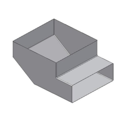 Išėjimas su atvirkščia alkūne 5G15-15x15