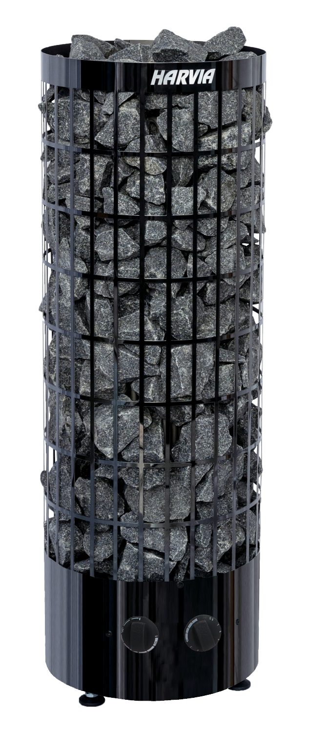 Elektrinė pirties krosnelė Harvia Cilindro PC70 / PC90 Black Steel