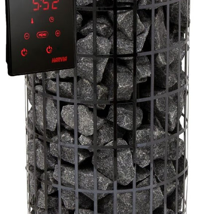 Elektrinė pirties krosnelė Harvia Cilindro PC70XE / PC90XE Black Steel