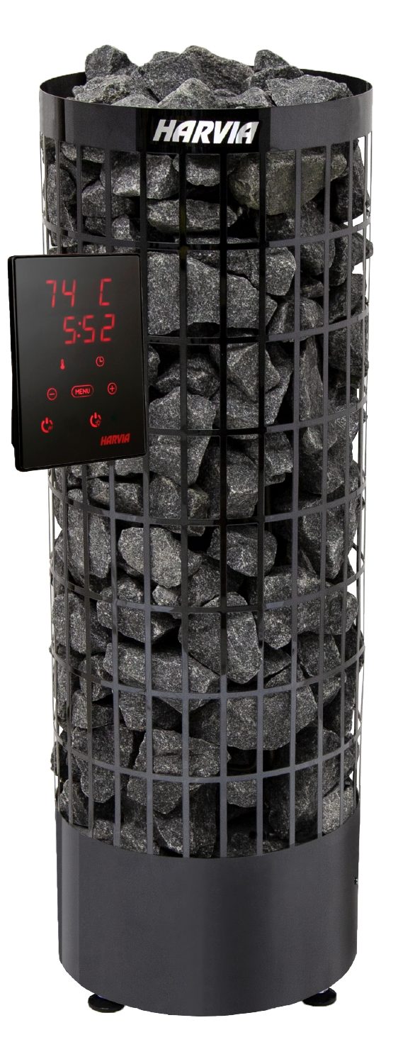 Elektrinė pirties krosnelė Harvia Cilindro PC70XE / PC90XE Black Steel