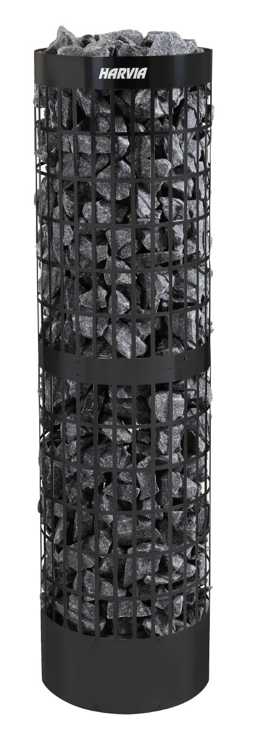 Elektrinė pirties krosnelė Harvia Cilindro Pro PC100E/135E Black Steel