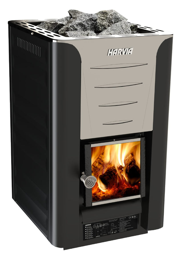 Malkinė pirties krosnelė Harvia 20 Pro black